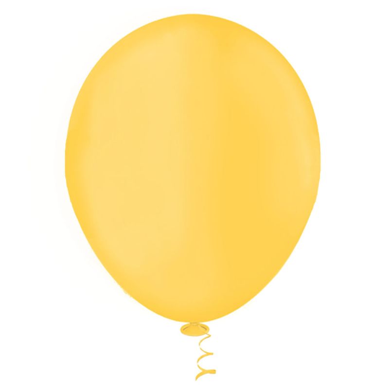Balão Liso Amarelo Tamanho 7 c/50 - Pic Pic