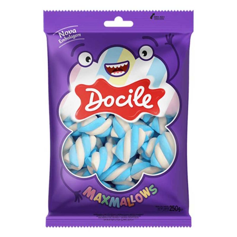 Marshmallow Twist Azul Branco 250g - Docile