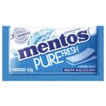 Chiclete Mentos Pure 3Fresh Mint c/15 - Perfetti