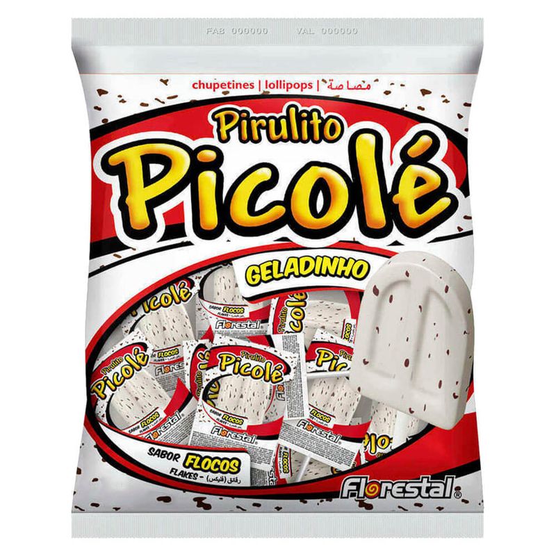 Pirulito Picolé Flocos 550g - Florestal