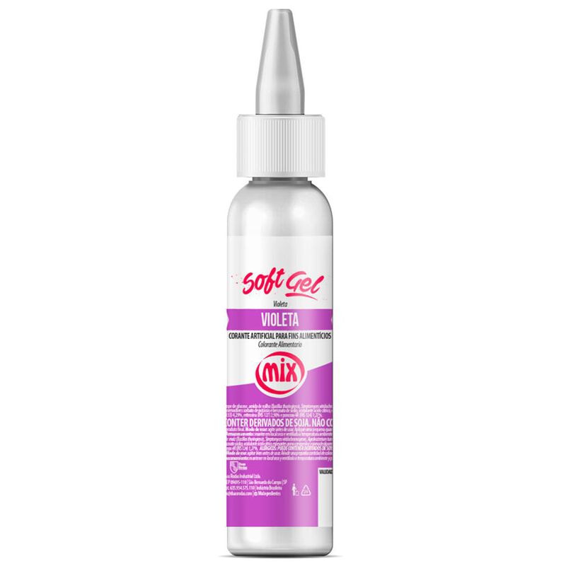 Corante Soft Gel Violeta 25g - Mix