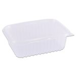 Pote Plástico Retangular Transparente Freezer/Microondas 500ml c/24 - Prafesta