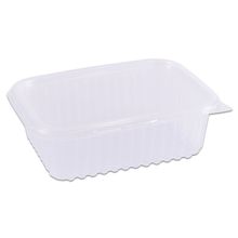Pote Plástico Retangular Transparente Freezer/Microondas 500ml c/24 - Prafesta