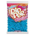 Confeito Pipper Coração Framboesa Azul Claro 500g - Sams