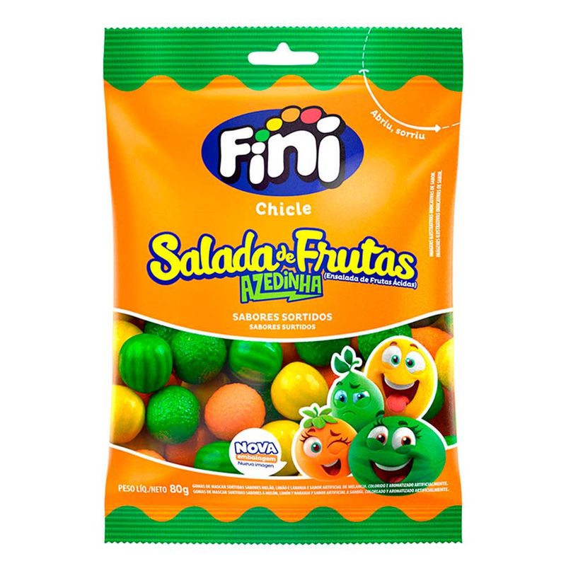 Chiclete Salada de Frutas Azedinho 80g - Fini