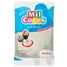 Confeito Miçanga Branca Mil Cores 500g - Mavalério