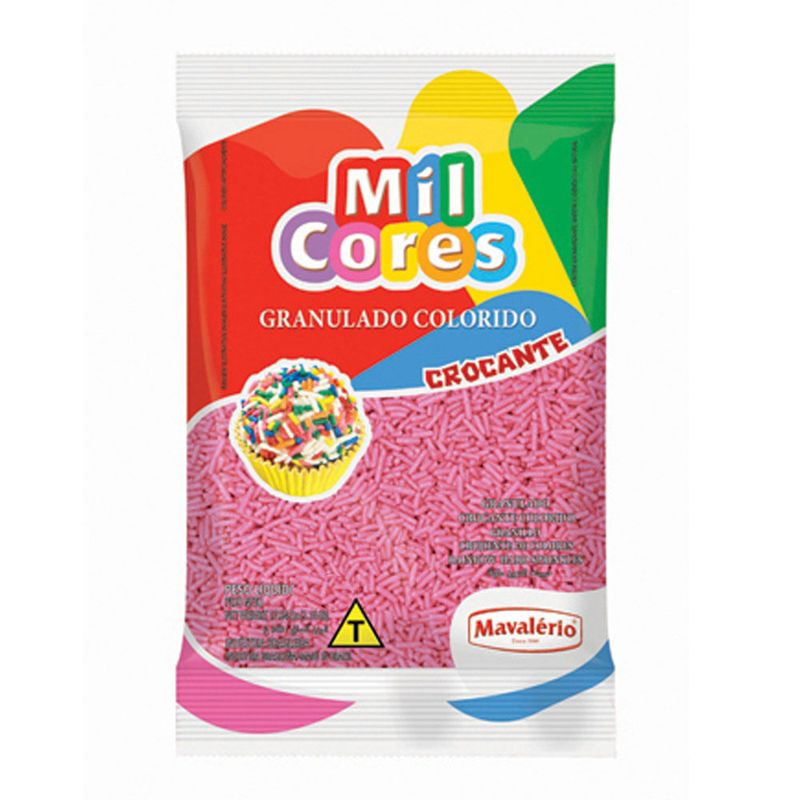 Chocolate Granulado Rosa Mil Cores 150g - Mavalério