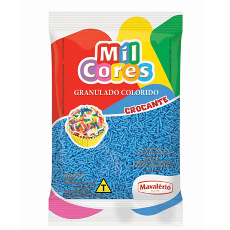 Chocolate Granulado Azul Mil Cores 150g - Mavalério