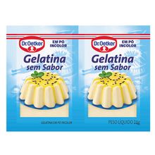 Gelatina Sem Sabor Incolor 24g c/2 - Dr Oetker