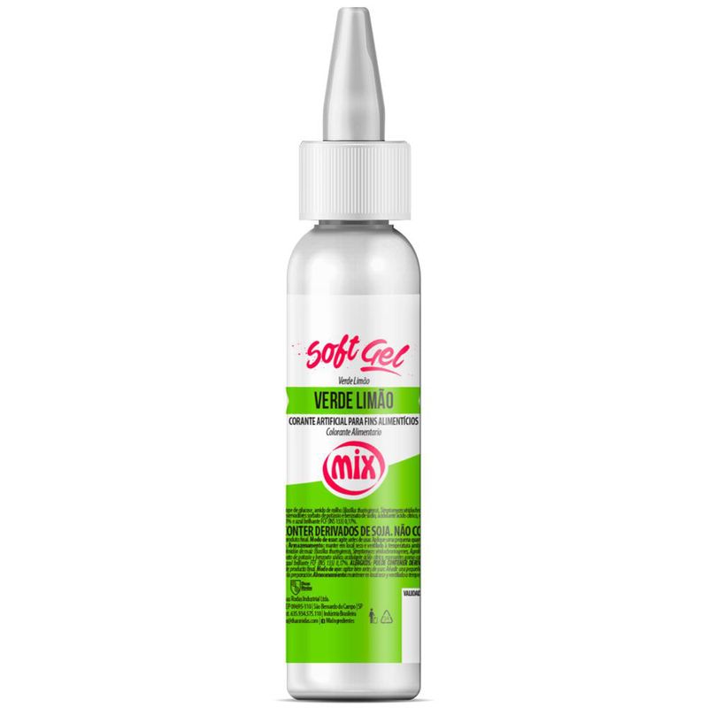 Corante Soft Gel Verde Limão 25g - Mix