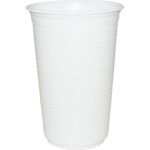 Copo Plástico Branco 300ml c/100 - Copomais