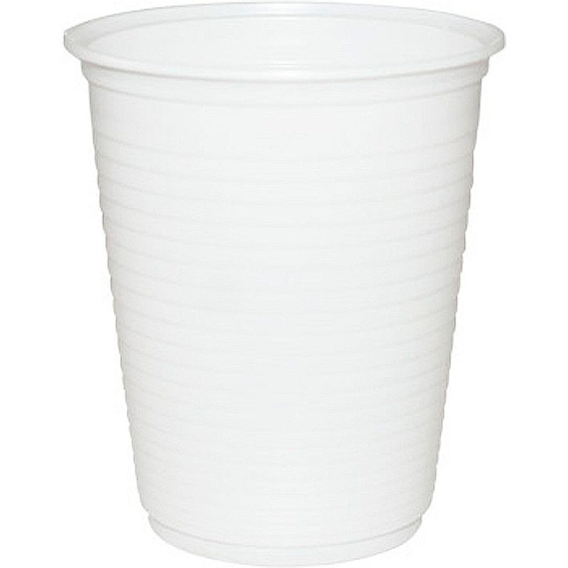 Copo Plástico Branco 200ml c/100 - Copomais