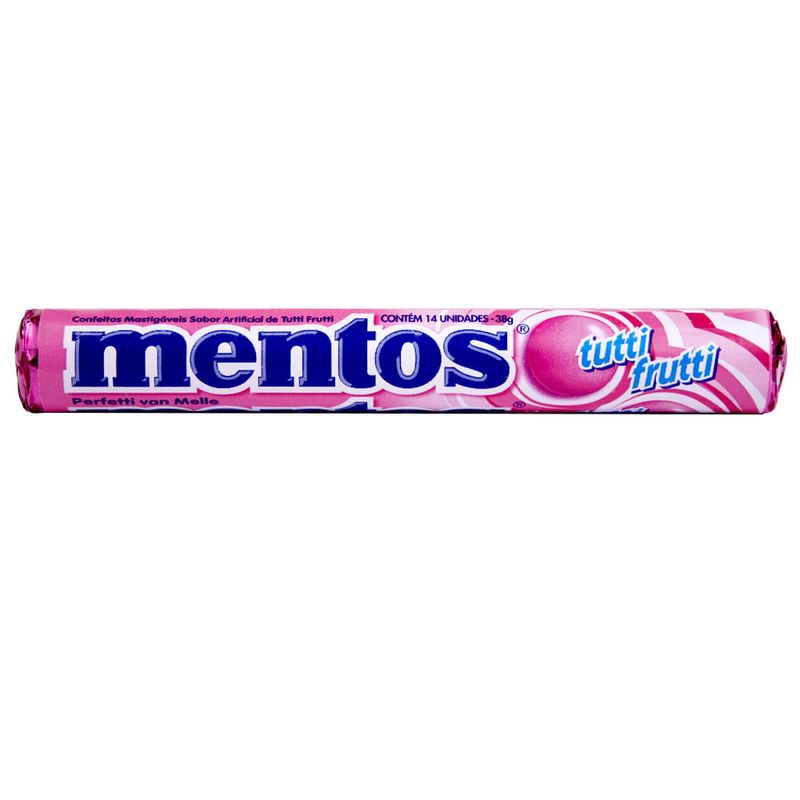 Bala Mentos Stick Tutti Frutti c/16 - Perfetti