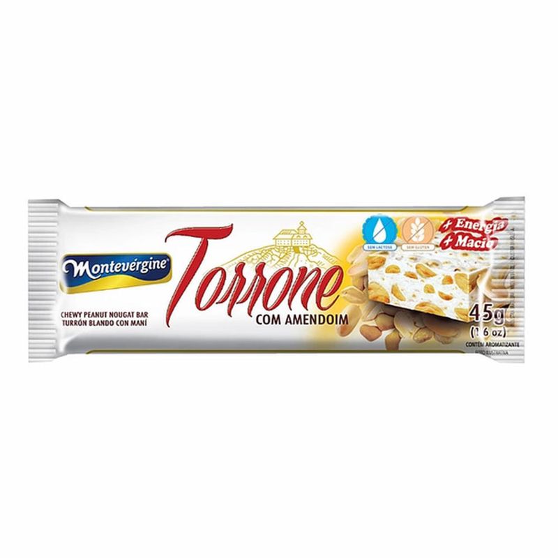 Torrone Amendoim 45g c/12 - Montevérgine