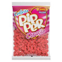 Confeito Pipper Coração Morango Rosa 500g - Sams