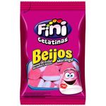Mini Bala de Gelatina Beijos de Morango 15g c/12 - Fini