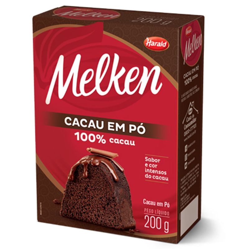 Cacau em Pó 100% Melken 200g - Harald