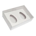 Caixa para Ovo de Colher Branca 2 Cavidades 50g - Yinpack