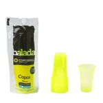 Copos Balada Neon Limão 300ml c/25 - Copobras