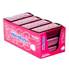 Pastilha Mentos Kiss Fruit Morango c/12 - Perfetti