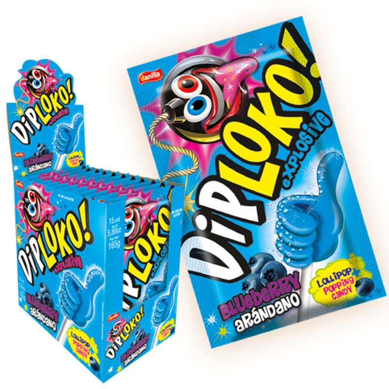 Pirulito Explosivo Dip Loko Boom Amora 11g c/15 - Danilla