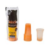 Copos Balada Neon Laranja 300ml c/25 - Copobras