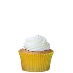 Forminha Mini Cupcake Impermeável Amarelo Girassol c/45 - Mago