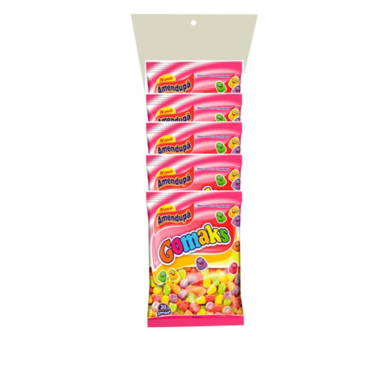 Bala de Goma Gomaks Cartela 30g c/5 - Amendupã