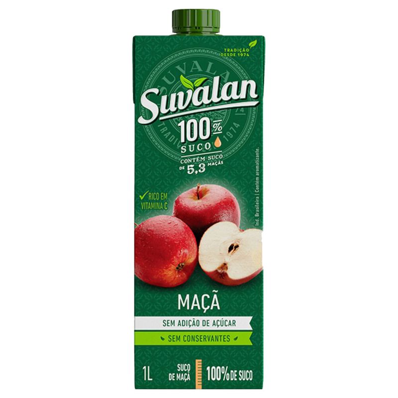 Suco de Maçã 100% 1L - Suvalan
