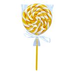 Pirulito Psicodélico Amarelo 9cm - Arte e Cor