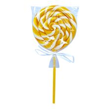 Pirulito Psicodélico Amarelo 9cm - Arte e Cor