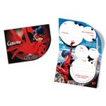 Miraculous Ladybug Convite Pequeno c/8 - Regina