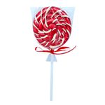 Pirulito Psicodélico Vermelho 13cm - Arte e Cor
