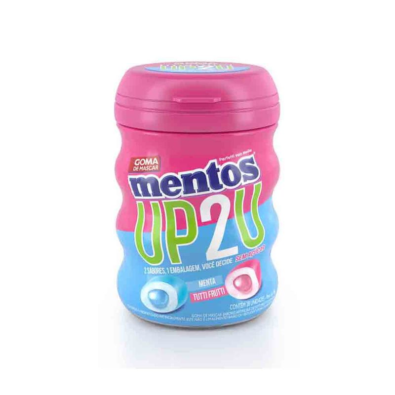 Goma de Mascar Mentos UP2U Mint Fruit c/6 - Perfetti