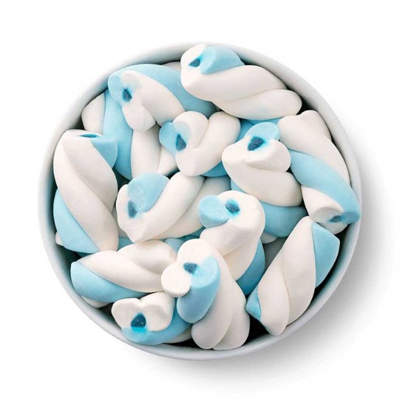 Marshmallow Torção Azul Recheado 220g - Docile