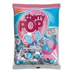 Pirulito Cherry Pop Algodão Doce Recheio Chiclete c/50 - Sams