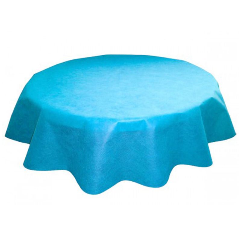 Toalha Redonda TNT Azul Claro - 1,3m - Best Fest