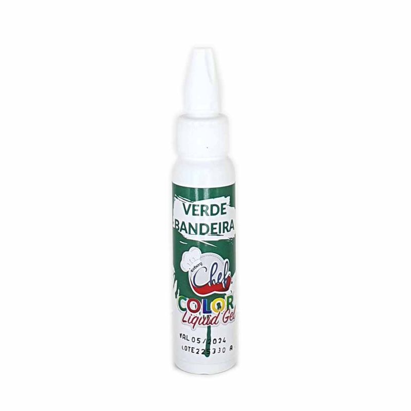 Corante Líquido Gel Verde Bandeira 25g - Iceberg Chef