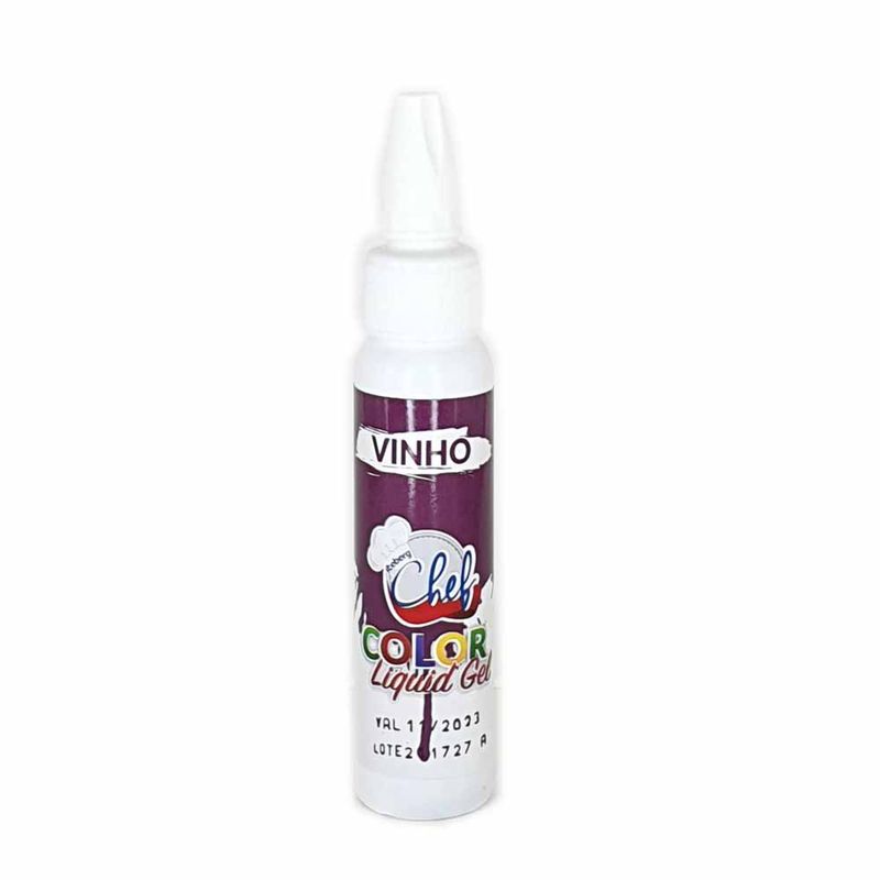 Corante Líquido Gel Vinho 25g - Iceberg Chef
