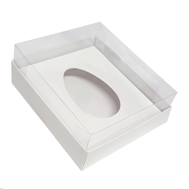 Caixa para Ovo de Colher Branca 250g - Yinpack