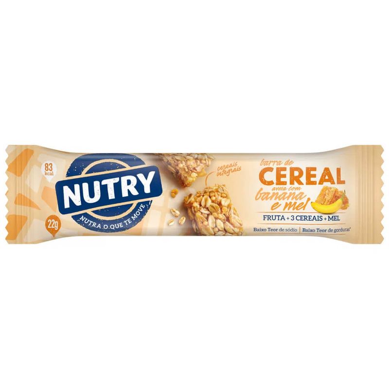 Barra de Cereais Nutry Aveia Banana e Mel c/3 - Nutrimental