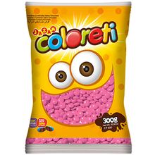 Confeito Chocolate Rosa Coloreti 300g - Jazam