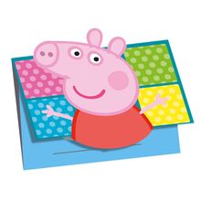 Peppa Pig Convite Grande c/8 - Regina