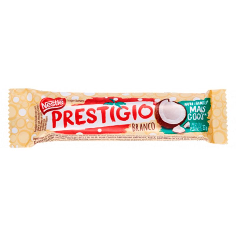 Chocolate Prestígio Branco 33g c/30 - Nestle