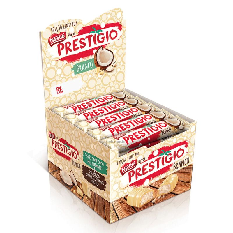 Chocolate Prestígio Branco 33g c/30 - Nestle