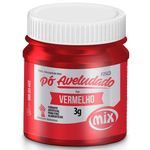 Pó Aveludado Fosco Vermelho 3g - Mix