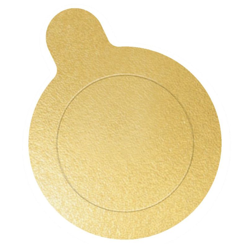 Base para Doces Laminada Redonda Ouro 8cm c/20 - Ultrafest