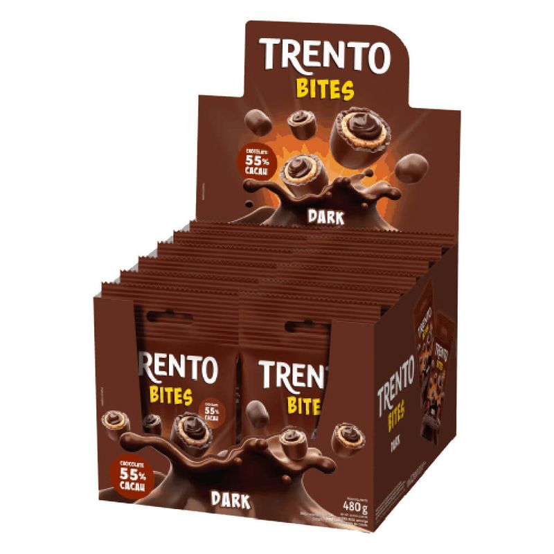 Chocolate Trento Bites Dark c/12 - Peccin