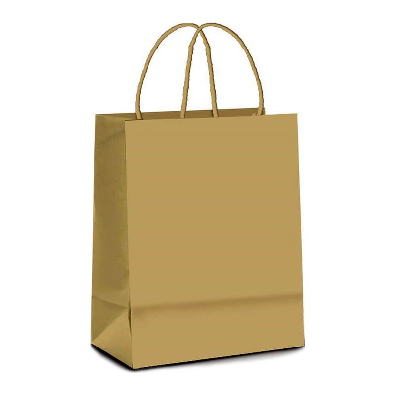 Sacola Papel Kraft 23,5x10x31,5cm c/10 - Lc Embalagens