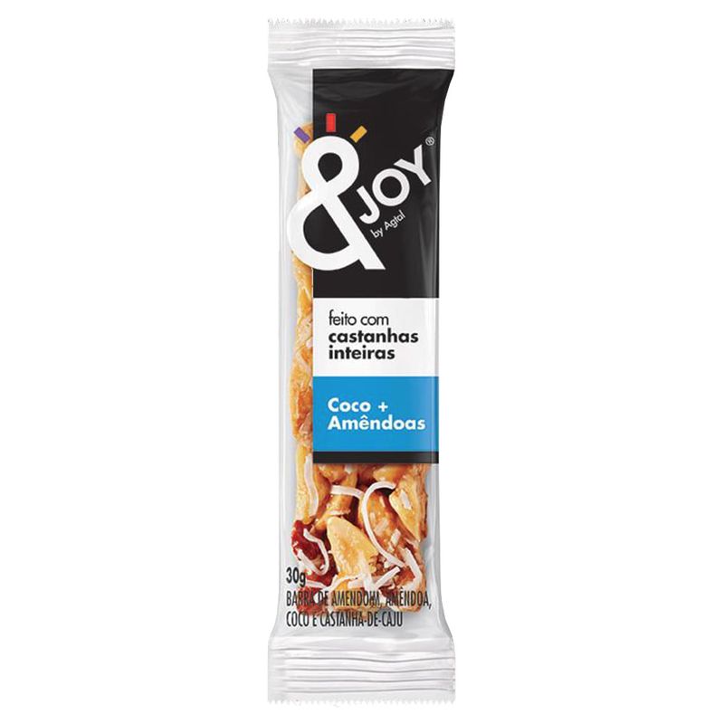 Barra Mixed Nuts Coco Amêndoa 30g c/12 - Agtal &Joy
